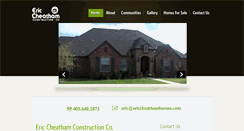 Desktop Screenshot of ericcheathamhomes.com