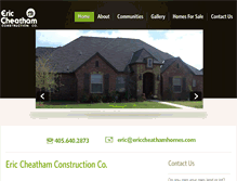 Tablet Screenshot of ericcheathamhomes.com